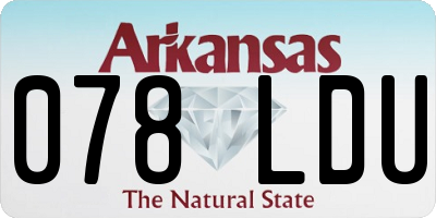AR license plate 078LDU