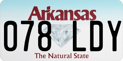 AR license plate 078LDY
