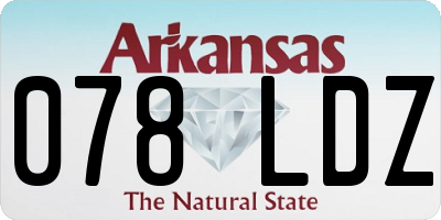 AR license plate 078LDZ