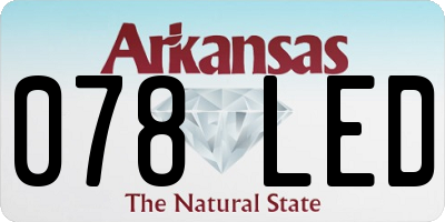 AR license plate 078LED