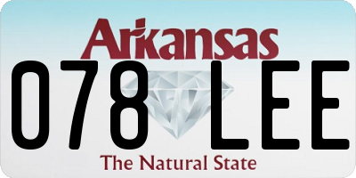 AR license plate 078LEE