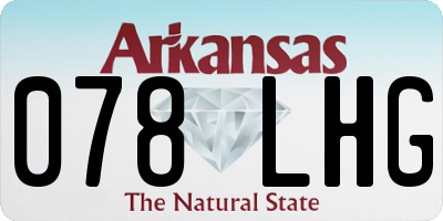 AR license plate 078LHG