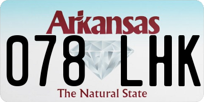 AR license plate 078LHK