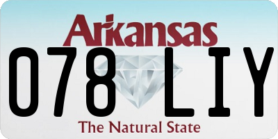 AR license plate 078LIY