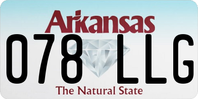 AR license plate 078LLG