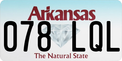 AR license plate 078LQL