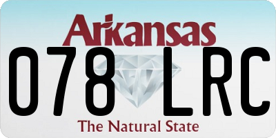 AR license plate 078LRC