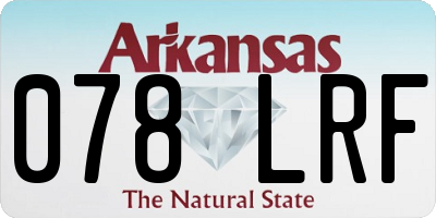 AR license plate 078LRF
