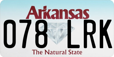 AR license plate 078LRK