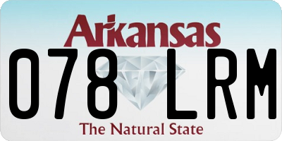 AR license plate 078LRM