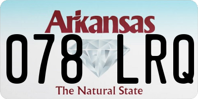 AR license plate 078LRQ