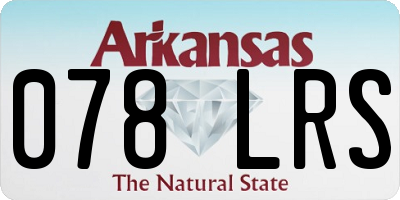 AR license plate 078LRS