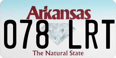 AR license plate 078LRT