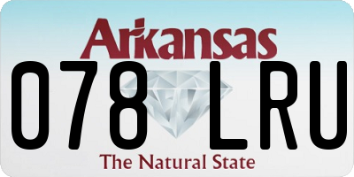 AR license plate 078LRU