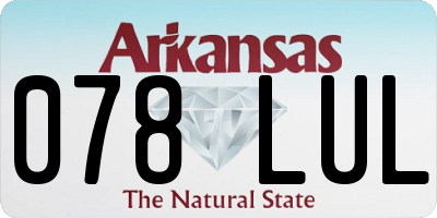 AR license plate 078LUL