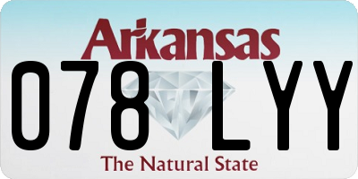 AR license plate 078LYY