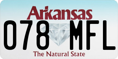 AR license plate 078MFL
