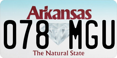 AR license plate 078MGU