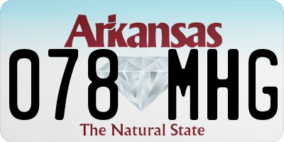 AR license plate 078MHG