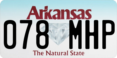 AR license plate 078MHP