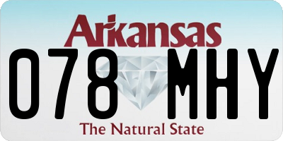 AR license plate 078MHY