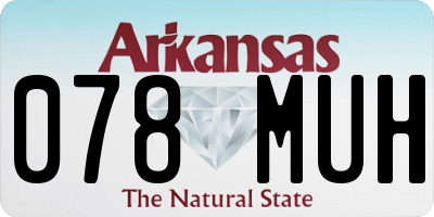 AR license plate 078MUH
