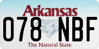AR license plate 078NBF