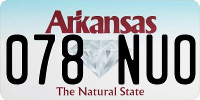 AR license plate 078NUO