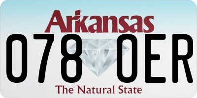 AR license plate 078OER