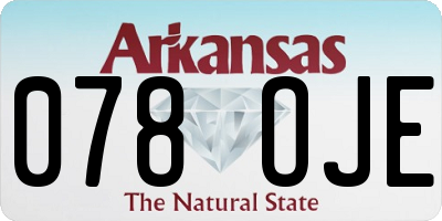 AR license plate 078OJE