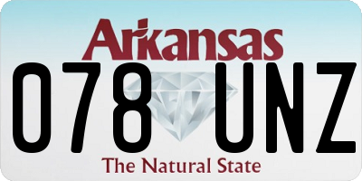 AR license plate 078UNZ