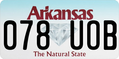 AR license plate 078UOB