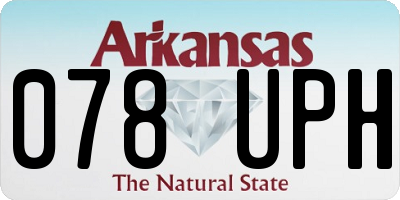 AR license plate 078UPH