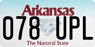 AR license plate 078UPL
