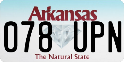 AR license plate 078UPN