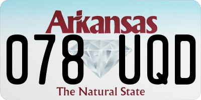 AR license plate 078UQD