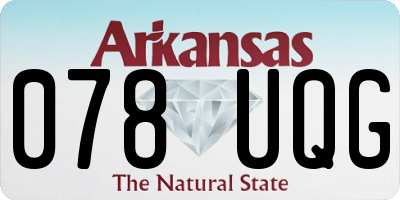 AR license plate 078UQG