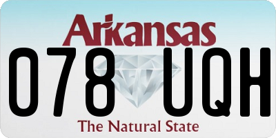 AR license plate 078UQH