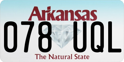 AR license plate 078UQL