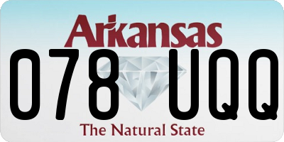 AR license plate 078UQQ