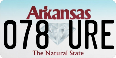AR license plate 078URE