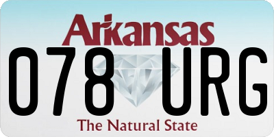 AR license plate 078URG