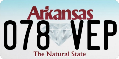 AR license plate 078VEP