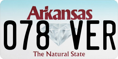 AR license plate 078VER