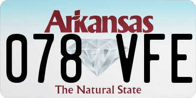 AR license plate 078VFE