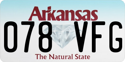 AR license plate 078VFG