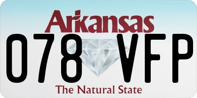 AR license plate 078VFP