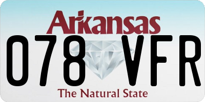 AR license plate 078VFR