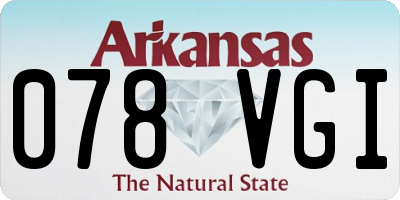 AR license plate 078VGI