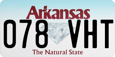 AR license plate 078VHT